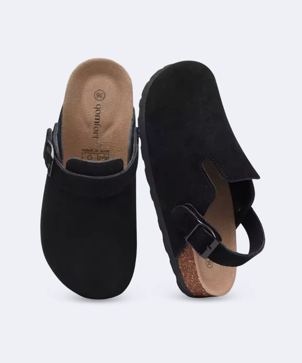 Genuine Suede Backstrap Clogs by Qomfort - Image 10